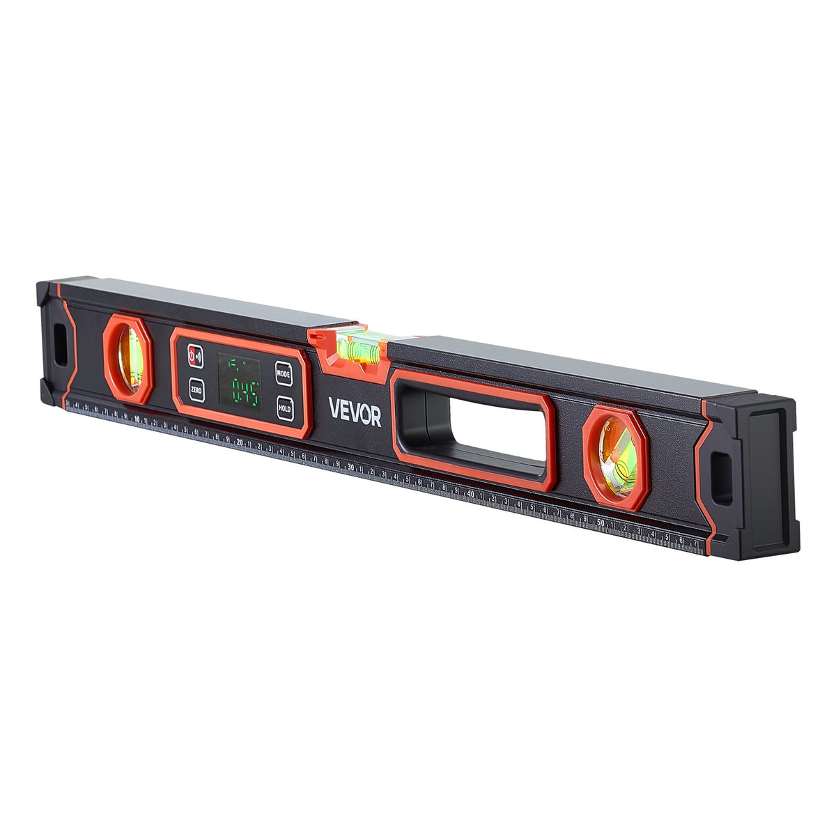 Digital Level, 600 mm, Magnetic Electronic Level with LED Backlit Display, 360° Electronic Leveler Tool with 0°/45°/90° Bubble Vials, IP54 Rating for Construction Carpentry Home Renovation