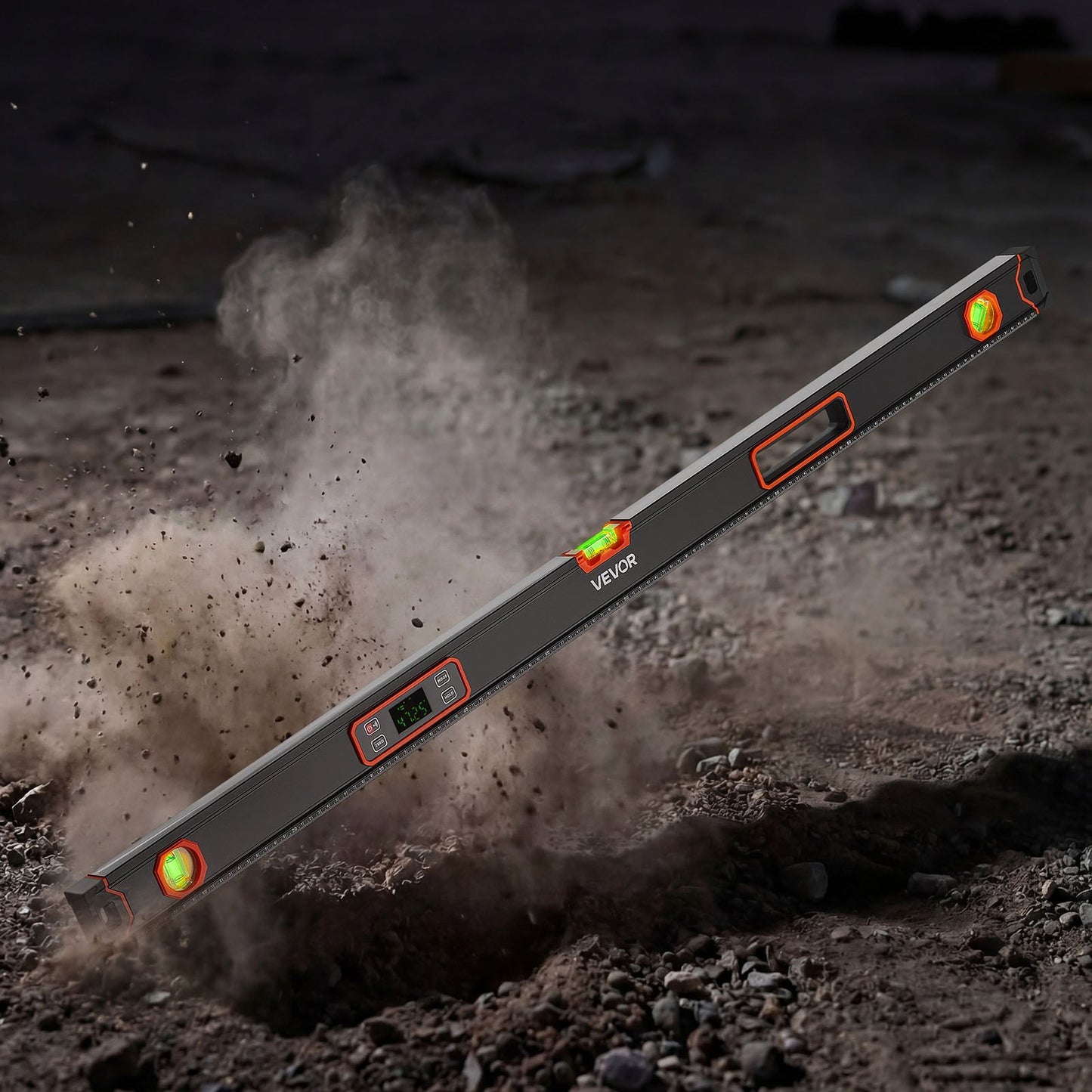 Digital Level, 1200 mm, Magnetic Electronic Level with LED Backlit Display, 360° Electronic Leveler Tool with 0°/45°/90° Bubble Vials, IP54 Rating for Construction Carpentry Home Renovation