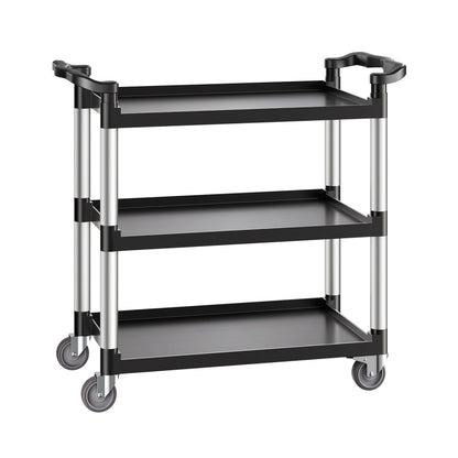VEVOR Heavy Duty Utility Cart 500 lbs Capacity 3-tier Service Cart with Wheels