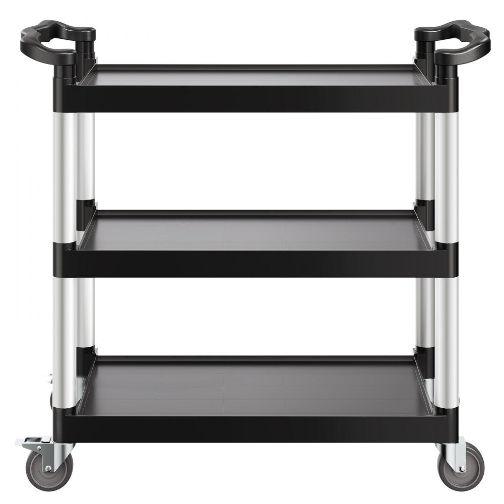 VEVOR Heavy Duty Utility Cart 500 lbs Capacity 3-tier Service Cart with Wheels