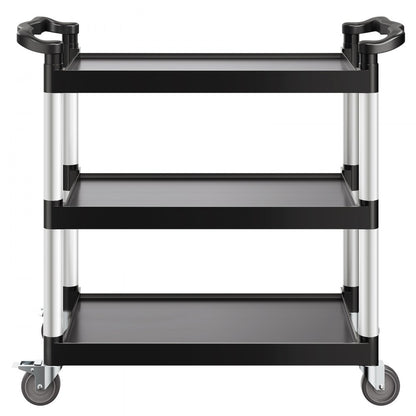 VEVOR Heavy Duty Utility Cart 500 lbs Capacity 3-tier Service Cart with Wheels