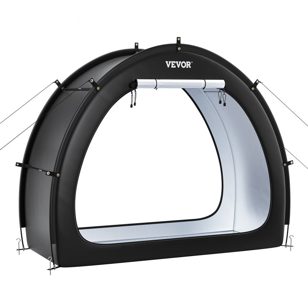 VEVOR Outdoor Bike Storage Tent Fan-Shaped Waterproof Bike Tent for 1 to 2 Bikes