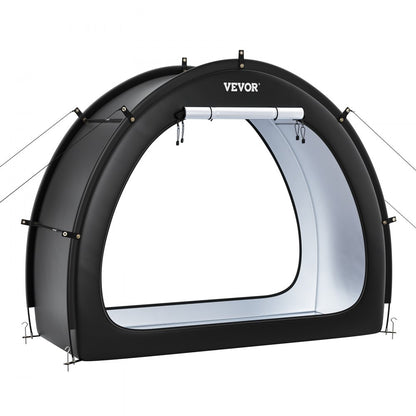 VEVOR Outdoor Bike Storage Tent Fan-Shaped Waterproof Bike Tent for 1 to 2 Bikes