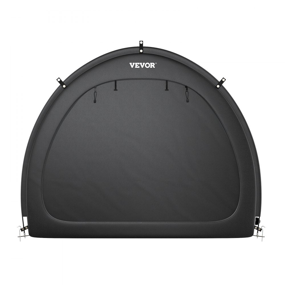 Outdoor Bike Storage Tent Fan-Shaped Dual-Door Bike Tent for 4 to 5 Bikes