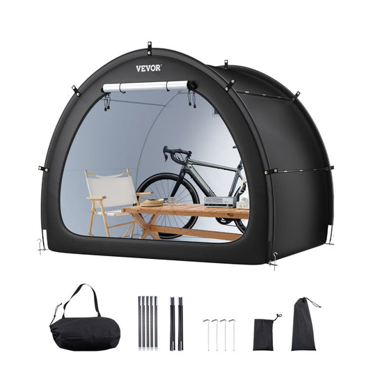 Outdoor Bike Storage Tent Fan-Shaped Waterproof Bike Tent for 4 to 5 Bikes