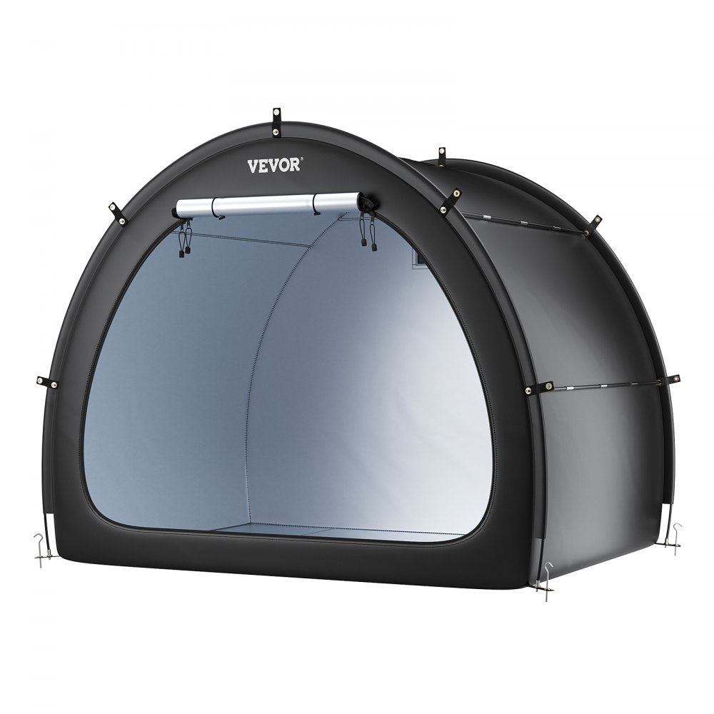 Outdoor Bike Storage Tent Fan-Shaped Waterproof Bike Tent for 4 to 5 Bikes