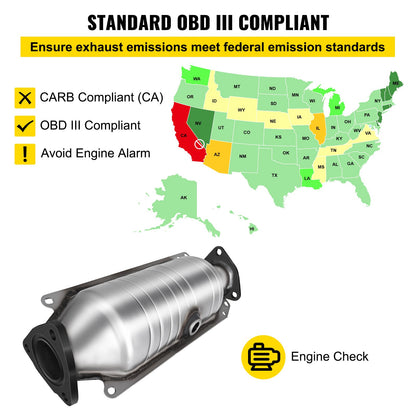 VEVOR Catalytic Converter Compatible with 1998-2002 Honda Accord 2.3L, Direct-Fit