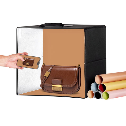 VEVOR Photo Studio Light Box 3000-5600K 6 Double-Sided Color Backdrops