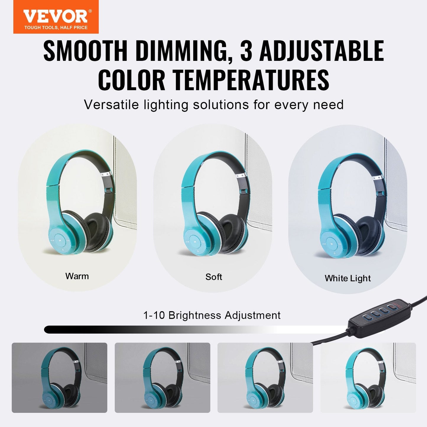 Portable Photo Studio Light Box with Adjustable Color Temperatures (3000-5600K)