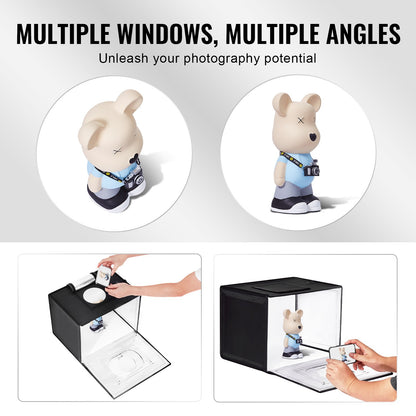 VEVOR Photo Studio Light Box 3000-5600K Adjustable 3 Color Temperatures
