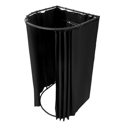 VEVOR Fitting Room Portable Dressing Room 100 x 95 x 200 cm Privacy Space Black
