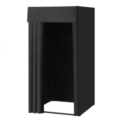 Fitting Room Portable Dressing Room 99 x 99 x 198 cm Privacy Space (Black)