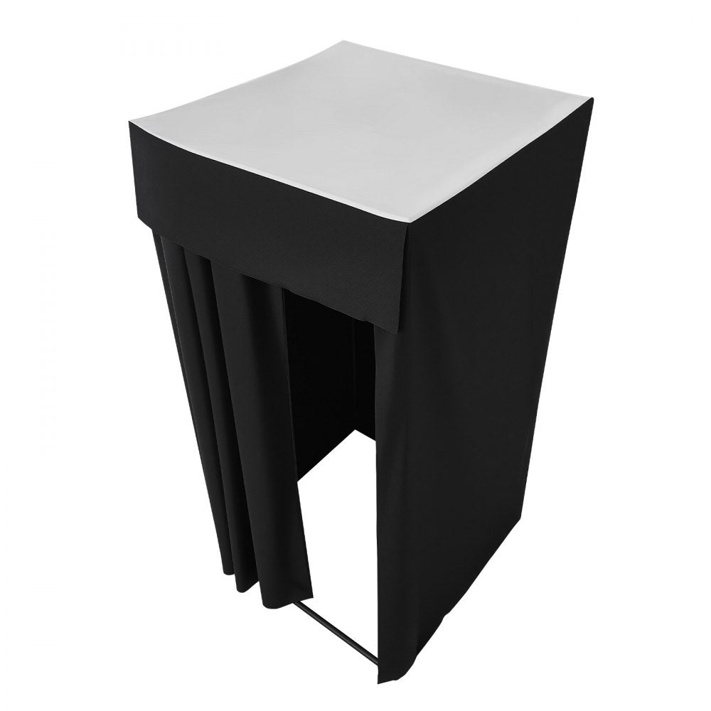 Fitting Room Portable Dressing Room 99 x 99 x 198 cm Privacy Space (Black)