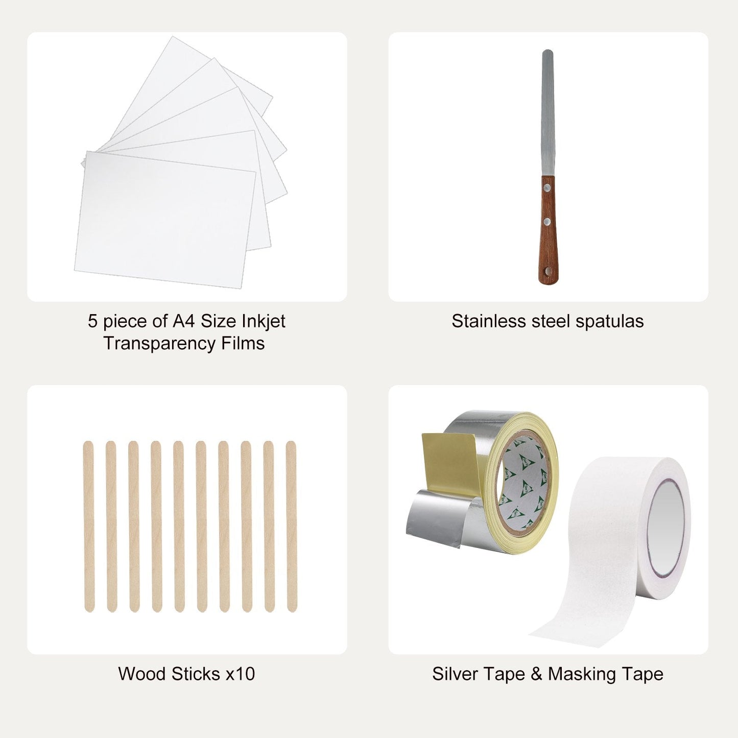 Aluminum Screen Printing Kit: 2 Frames, Squeegees, Tapes & Films for DIY T-Shirts