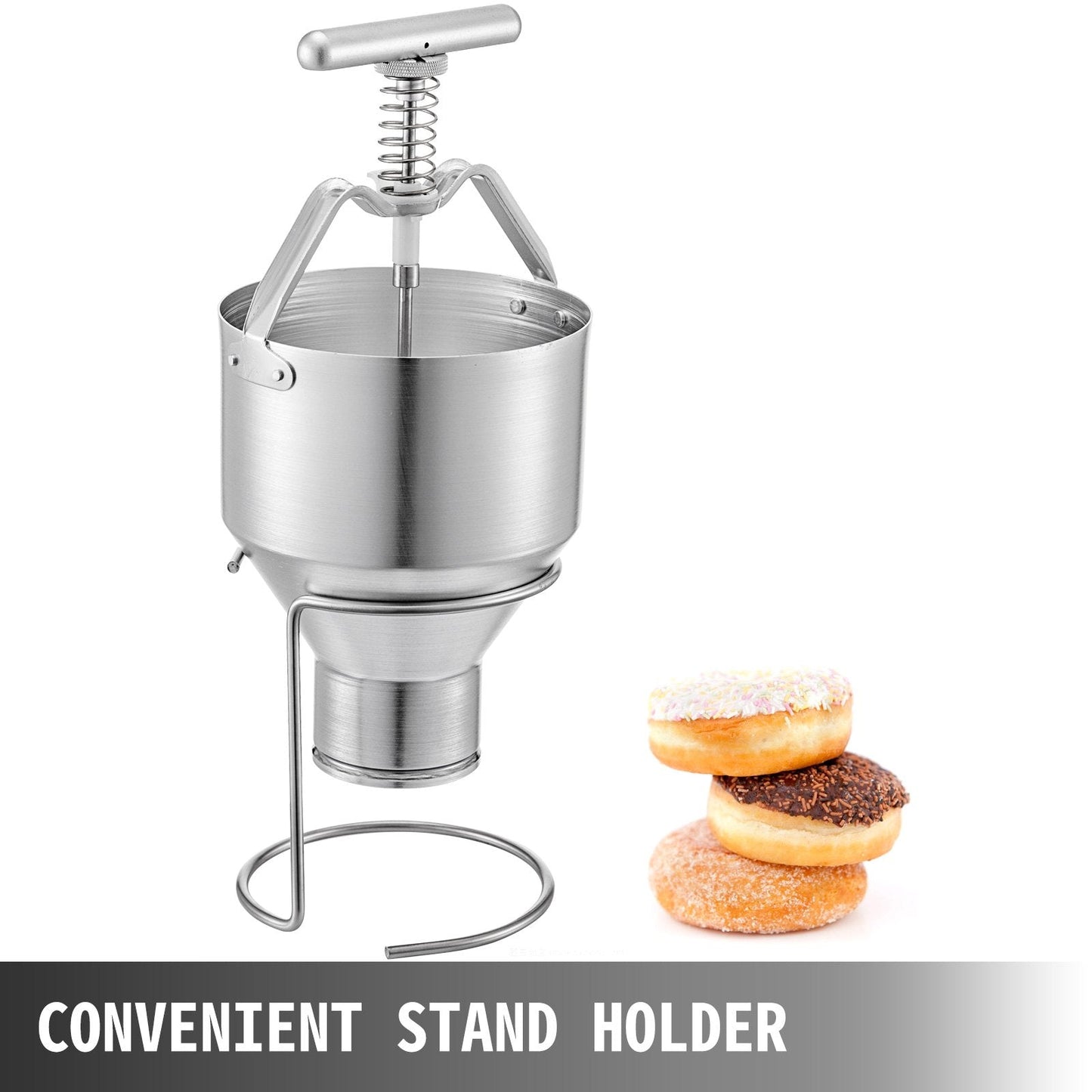 5L DIY Donut Dispenser with Adjustable Thickness and Stand Holder, Bakery Tool