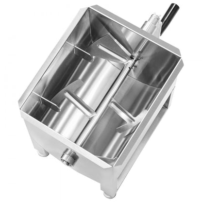 VEVOR Manual Meat Mixer 30L Fixed Tank Mixing Max 30LB for Meat Sausage Mixer