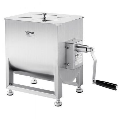 VEVOR Manual Meat Mixer 30L Fixed Tank Mixing Max 30LB for Meat Sausage Mixer
