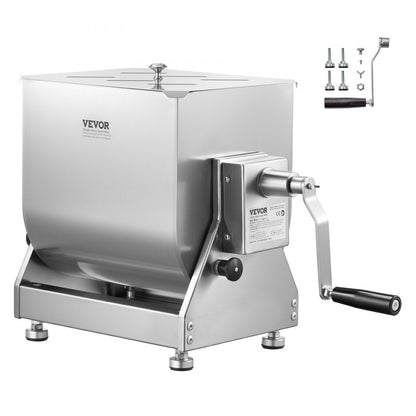 Manual Meat Mixer 30L Tilt Tank Mixing Max 30LB for Meat Sausage Mixer