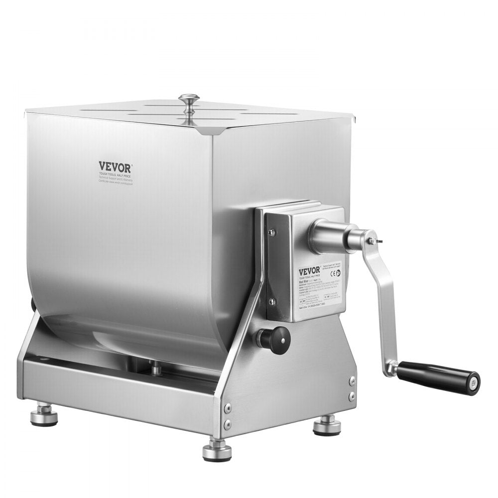VEVOR Manual Meat Mixer 60L Tilt Tank Mixing Max 60LB for Meat Sausage Mixer