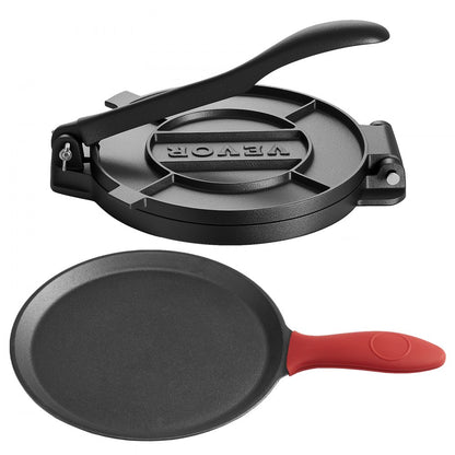 8 Inch Tortilla Press Chapati Maker Roti Dough Maker Heavy Duty Cast Iron
