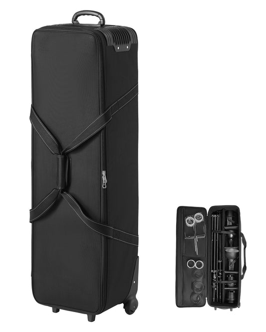VEVOR Studio Equipment Trolley Case 100 x 38 x 32 cm Rolling Camera Bag