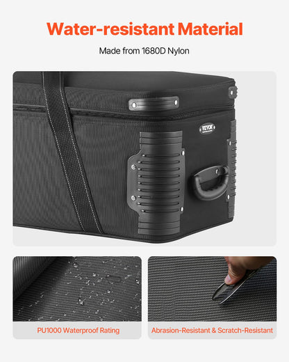 VEVOR Studio Equipment Trolley Case 91 x 30 x 35.5 cm Rolling Camera Bag