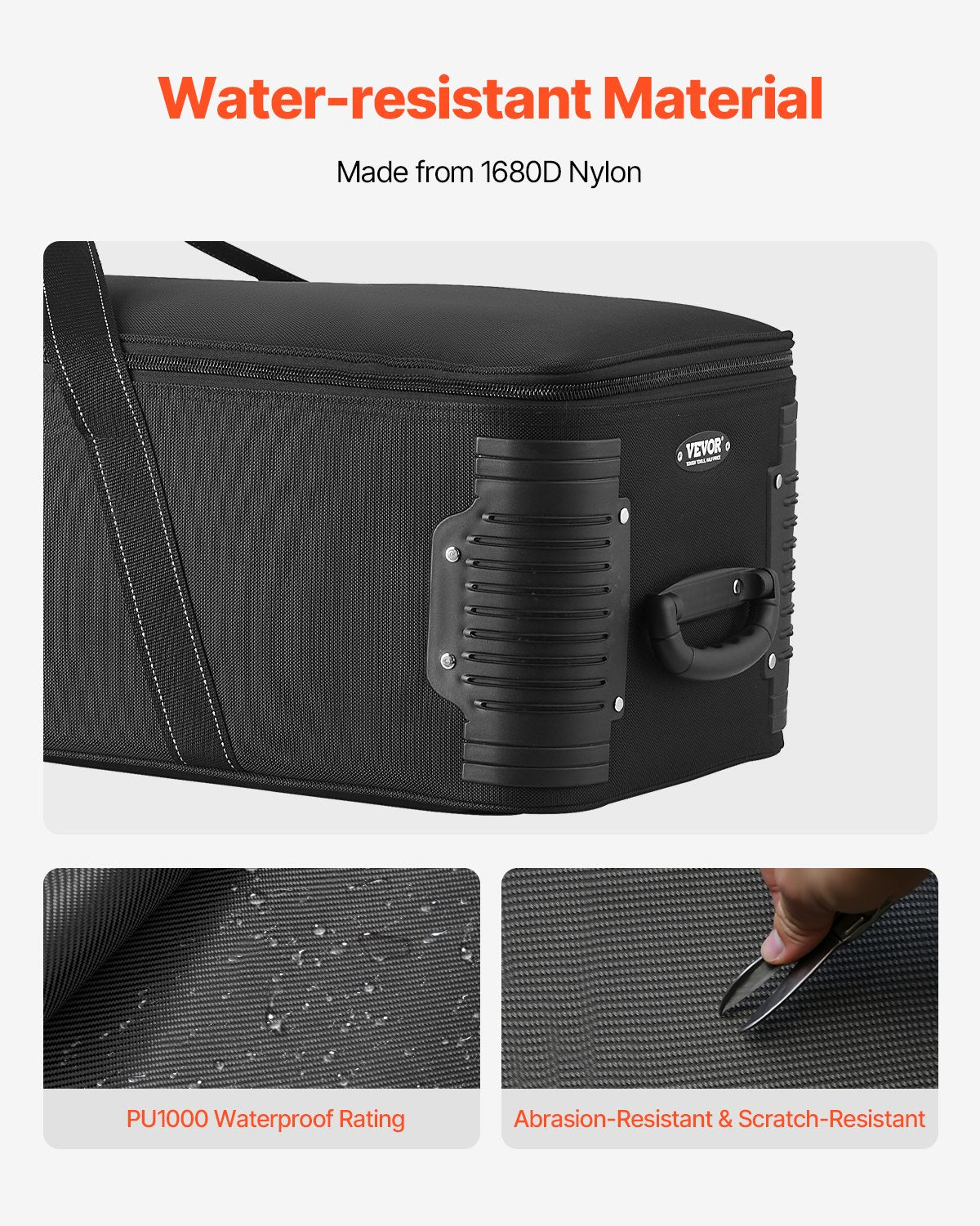 VEVOR Studio Equipment Trolley Case 131 x 36.5 x 38 cm Rolling Camera Bag