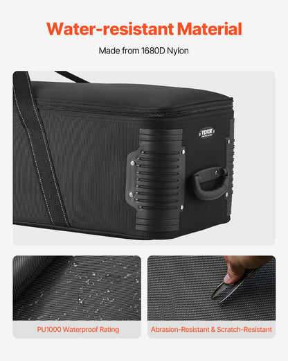 VEVOR Studio Equipment Trolley Case 131 x 36.5 x 38 cm Rolling Camera Bag