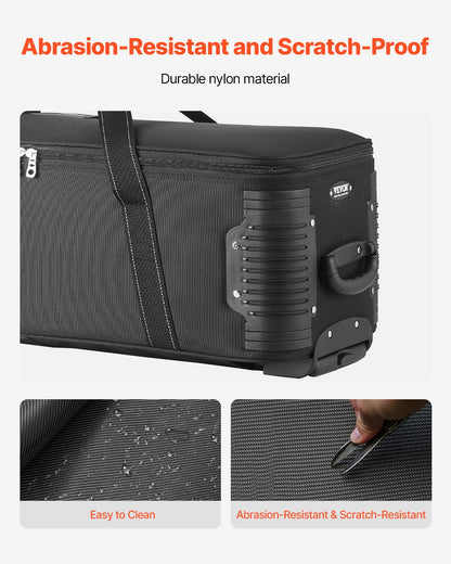 VEVOR Studio Equipment Trolley Case 118 x 37 x 30 cm Rolling Camera Bag