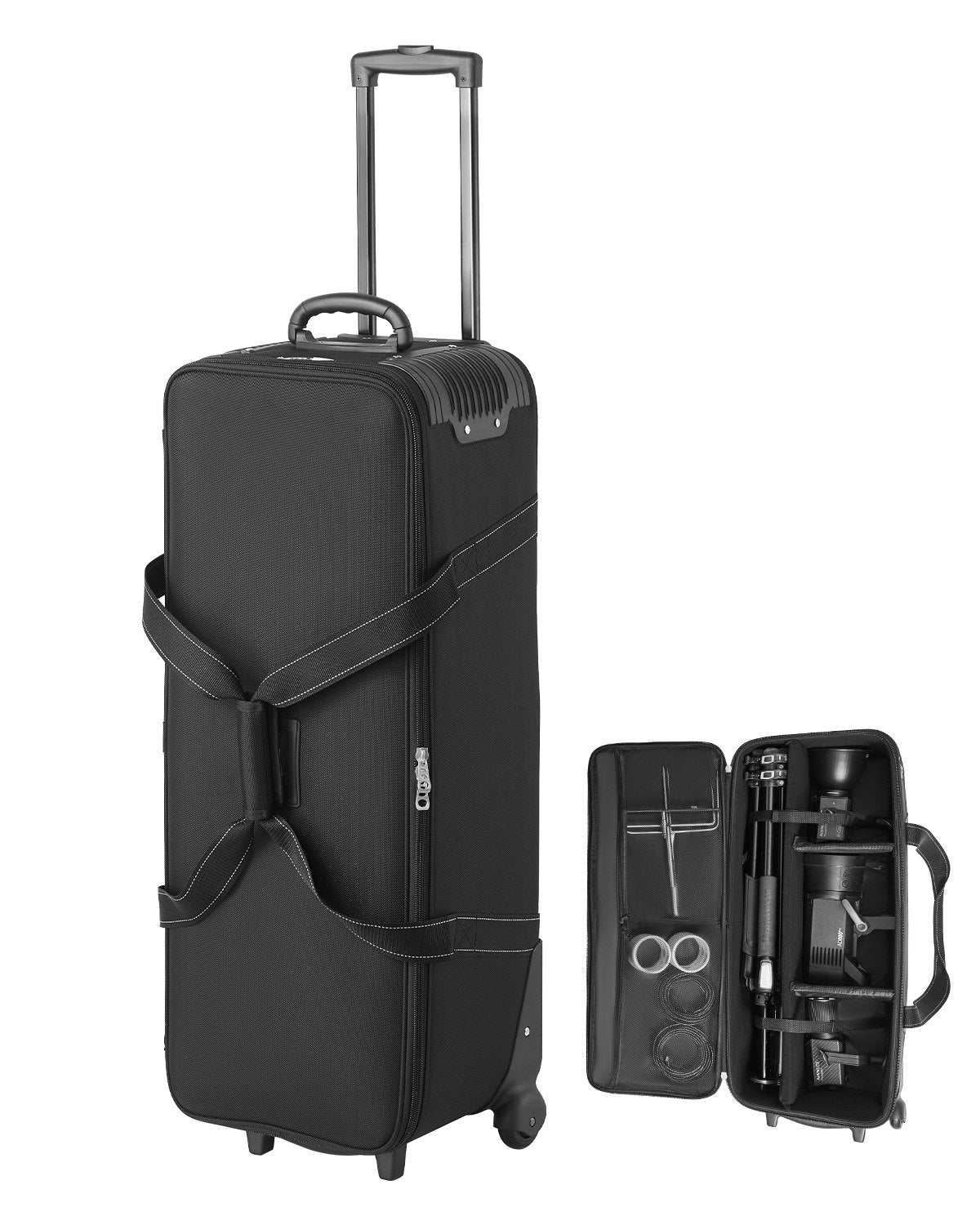 VEVOR Studio Equipment Trolley Case 118 x 37 x 30 cm Rolling Camera Bag