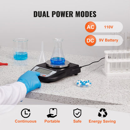 Precision Lab Scale 0.6kg x 0.01g with 6 Units Conversion and RS232C Interface