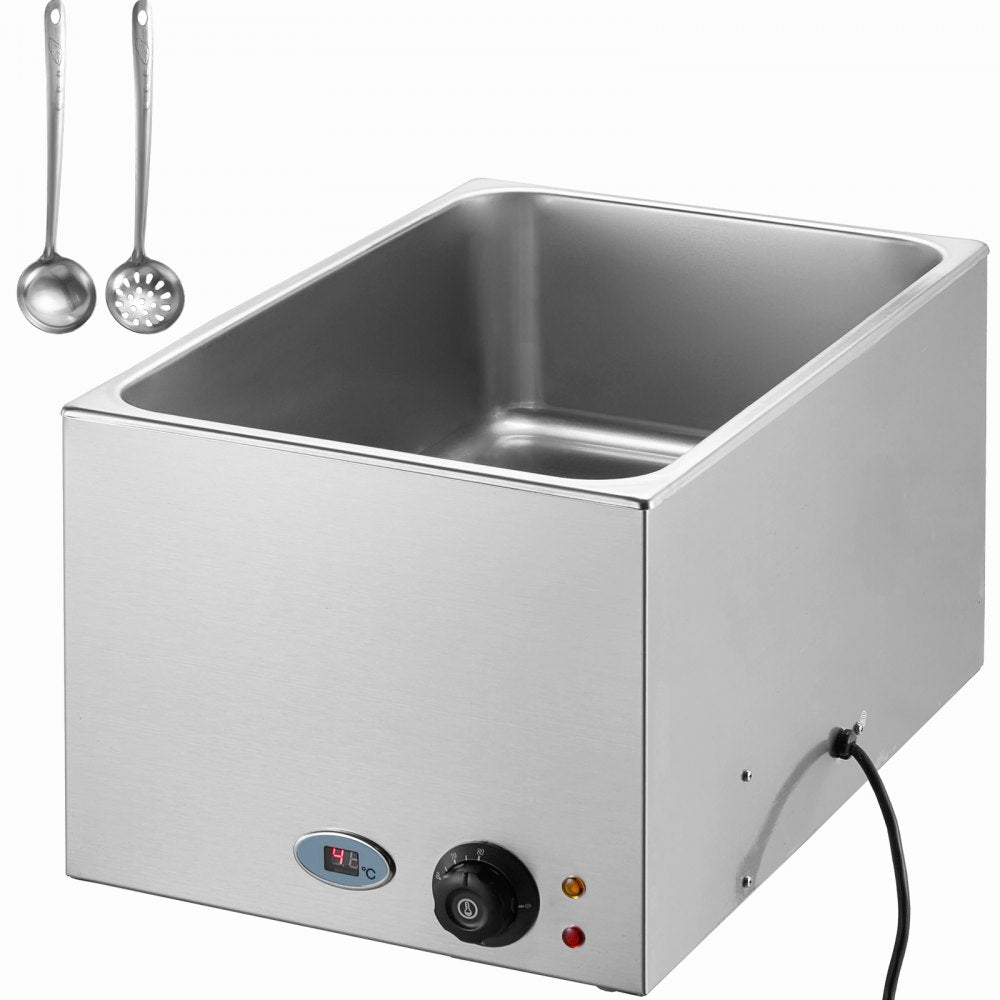 Commercial Electric Food Warmer Countertop Buffet 18L 1200W Bain Marie