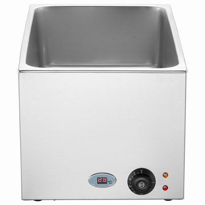 Commercial Electric Food Warmer Countertop Buffet 18L 1200W Bain Marie
