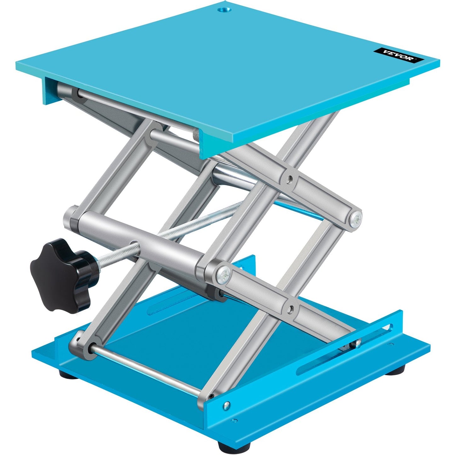 Aluminum Lab Lift Jack, Adjustable 0.06-0.3m, 40kg Capacity, Stable Platform