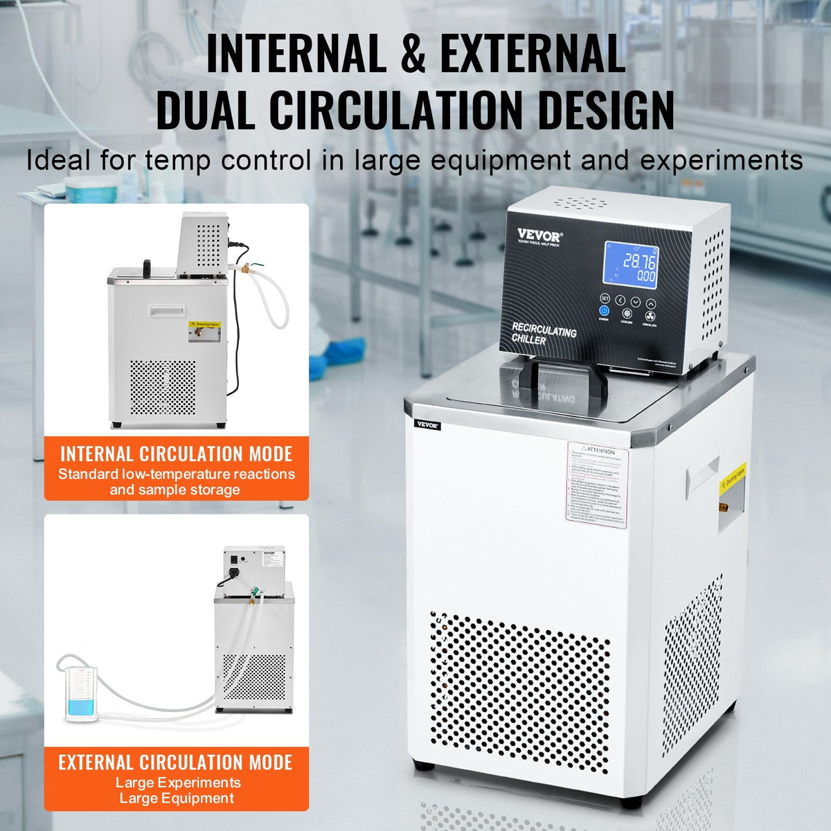 Internal circulation supports precise small-scale experiments, storage, and laboratory temperature control