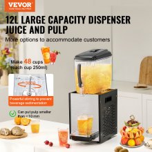 12L Commercial Cold Beverage Dispenser with Efficient Temperature Control