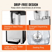 12L Commercial Cold Beverage Dispenser with Efficient Temperature Control