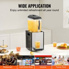 12L Commercial Cold Beverage Dispenser with Efficient Temperature Control