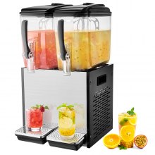 304 stainless steel evaporator and stirring rods help maintain uniform beverage temperatures