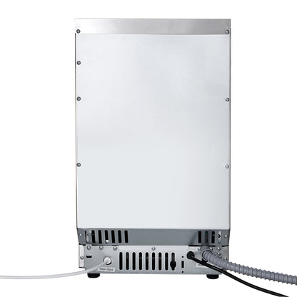 Commercial Ice Maker Machine, 36.29 kg/24h with 5.44kg Storage, 32 Cubes per Cycle, Stainless Steel Freestanding & Countertop Ice Maker with LED Display & Self-Cleaning, for Home Bar Restaurant