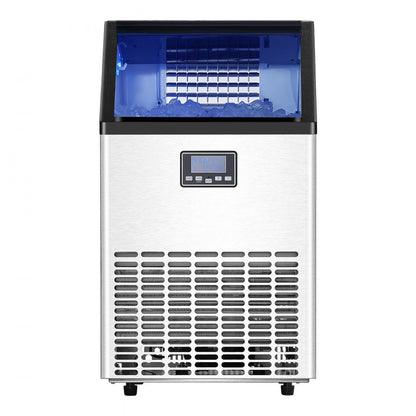 VEVOR Commercial Ice Maker Freestanding Cabinet Machine 100lbs/24H 45 Ice Cubes