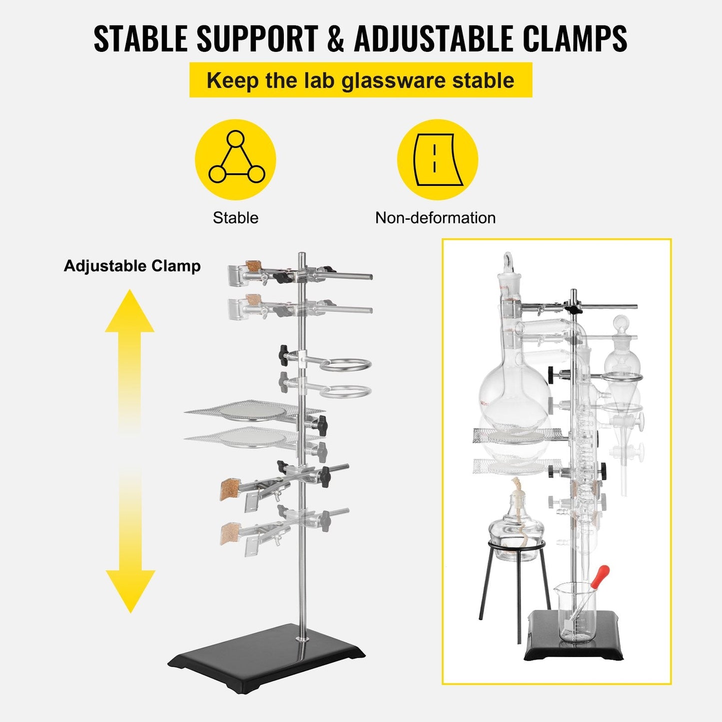 500ml Glass Distillation Kit with Condenser for Water and Oil Purification