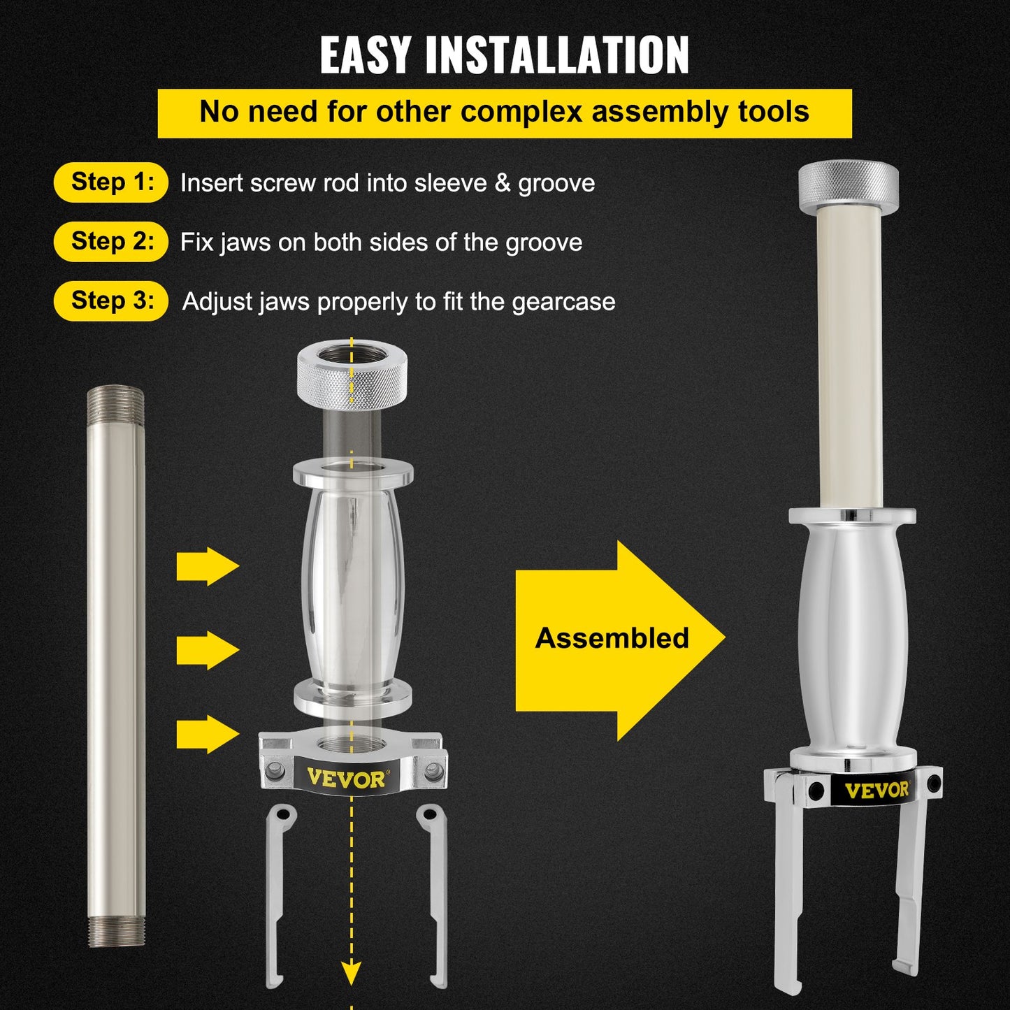 VEVOR Upper Bearing Carrier Puller, with MT0013 Drive Collar Shaft Adapter, Compatible