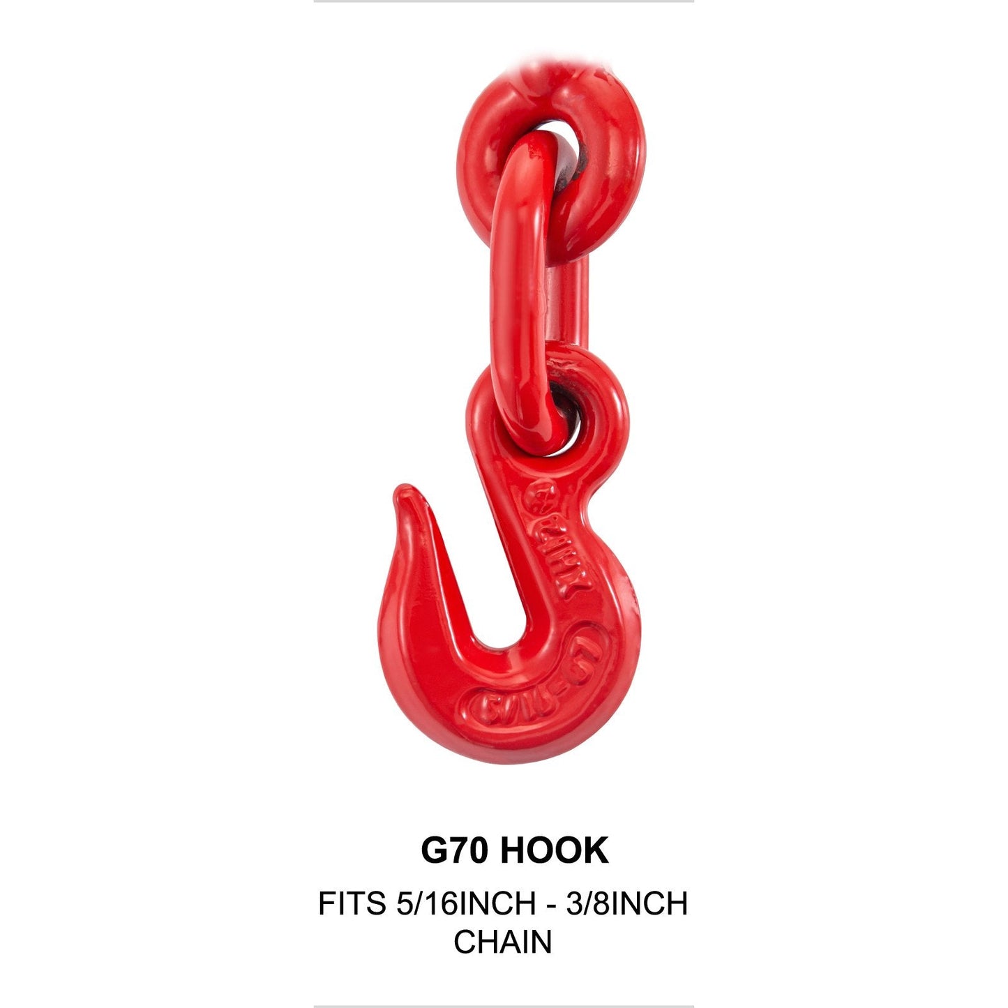 Heavy-Duty Ratchet Chain Binder, 3 t Capacity, 8-10 mm, with G70 Hooks, 2-Pack