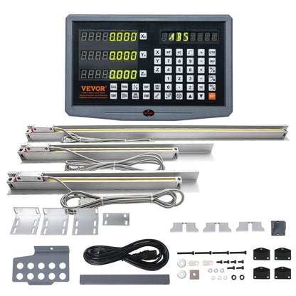 Digital Readout with 3 Axis DRO Display, Linear Scale - 0.4m, 0.45m, 0.95m