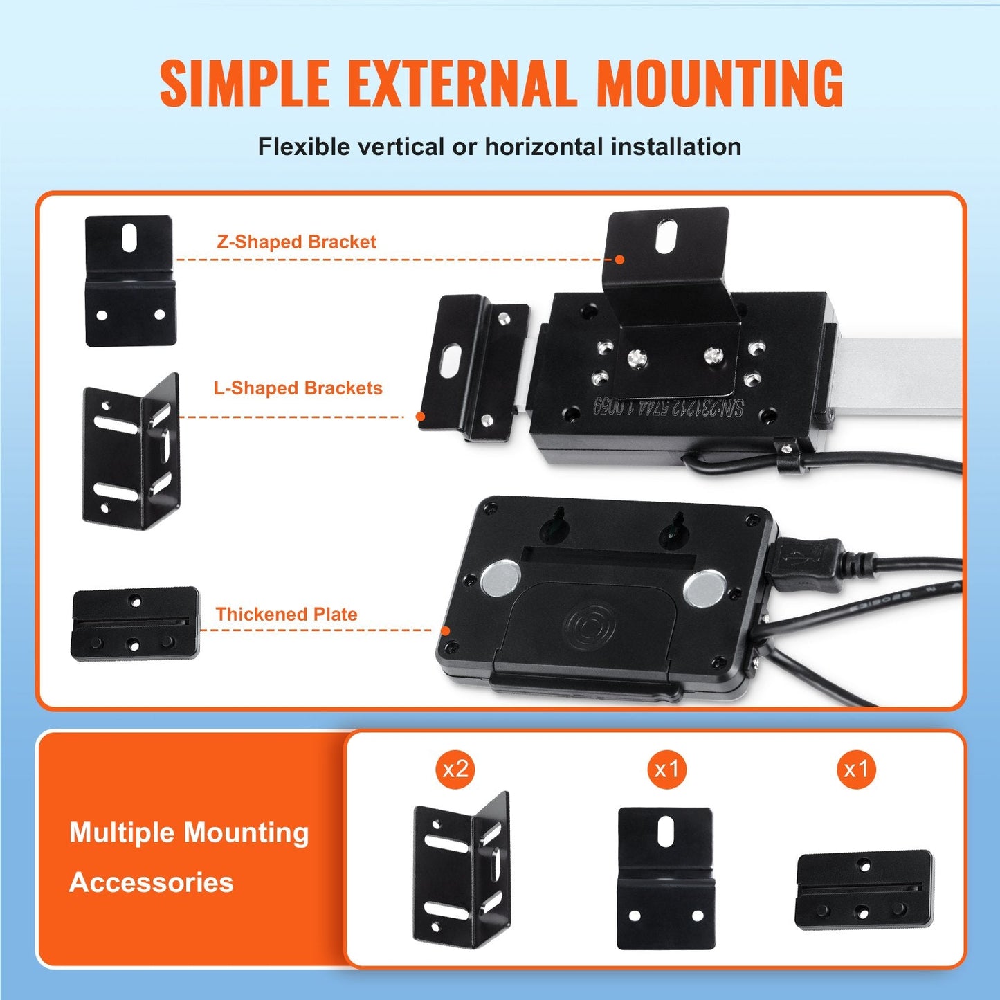3-Axis Digital Readout Kit with 0.15m, 0.3m & 0.6m Linear Scales