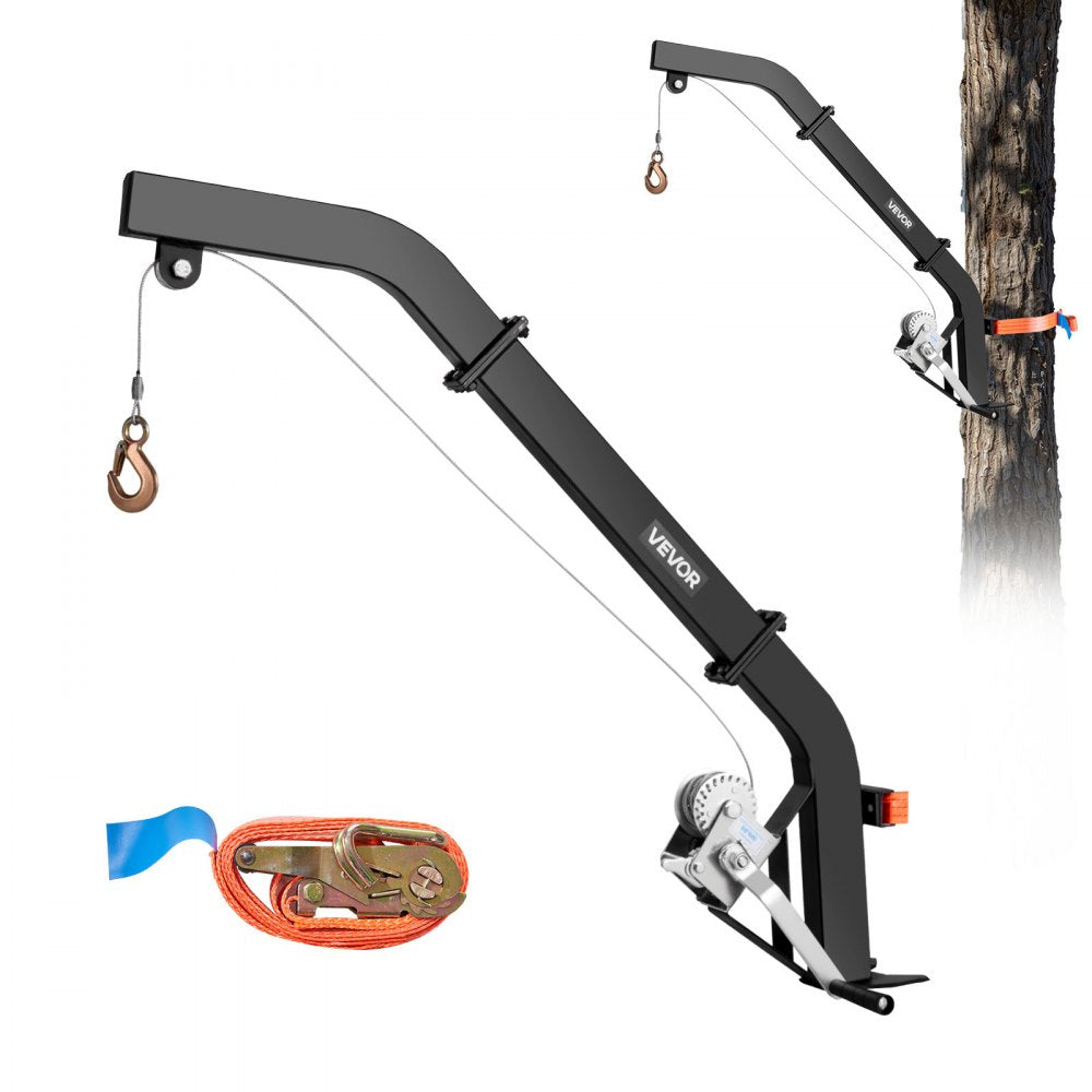 Tree Mounted Deer Hoist 353 lbs Game Hoist Winch Lift with Gambrel & Winch
