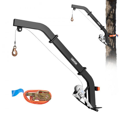 Tree Mounted Deer Hoist 353 lbs Game Hoist Winch Lift with Gambrel & Winch