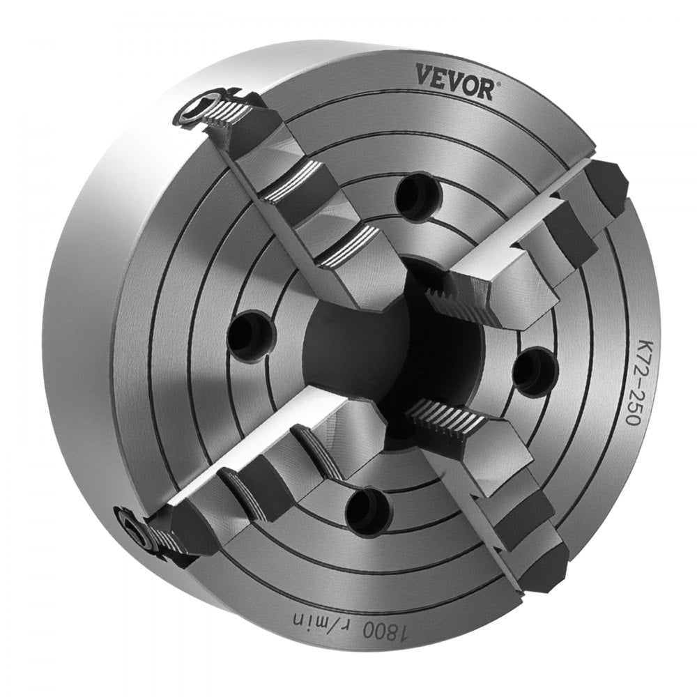 VEVOR 250 mm 4-Jaw Self-Centering Lathe Chuck for Lathe Drilling Milling Machine
