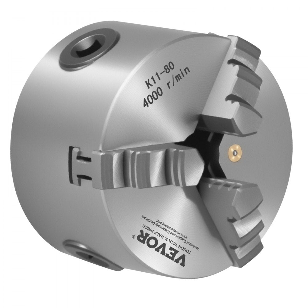80 mm 3-Jaw Self-Centering Lathe Chuck for Lathe Drilling Milling Machine